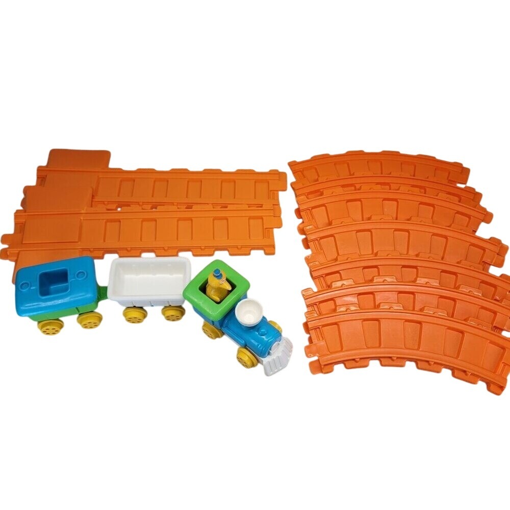 Child Guidance Sesame Street Big Bird Push Train Set 1981 Track Vintage Toy